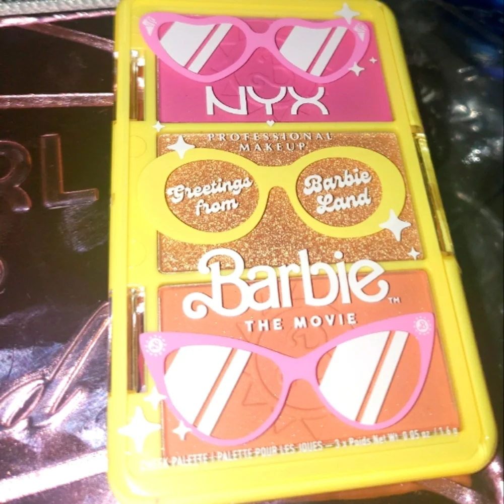 BARBIE X NYX COSMEDICS X TOO FACED COSMEDIC BAG- GIRL- YOU'RE SO TOO FACED!NIB